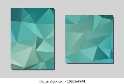 Light Blue, Greenvector template for landing pages. Booklet with textbox on colorful abstract background. Pattern for beautiful business cards, folders.