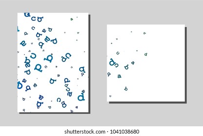 Light Blue, Greenvector template for landing pages. Modern abstract design concept with colorful gradient. Pattern for ads, leaflets, labels of your business.