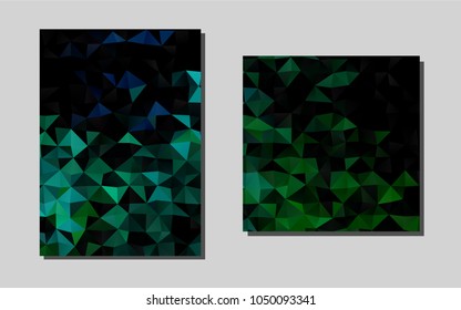 Light Blue, Greenvector template for landing pages. Blurred decorative design in abstract style with textbox. Pattern can be used as a template for calendars.