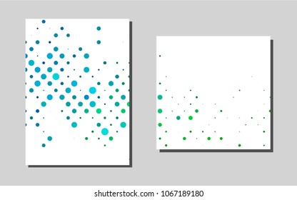 Light Blue, Greenvector template for landing pages. Blurred decorative design in abstract style with textbox. The pattern can be used for any ad, booklets.