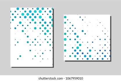 Light Blue, Greenvector template for landing pages. Beautiful colored sample in A4 size. New design for a poster, banner of your website.