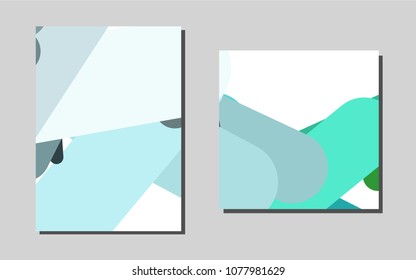 Light Blue, Greenvector template for landing pages. Blurred decorative design in abstract style with textbox. Beautiful design for cover of notepads.