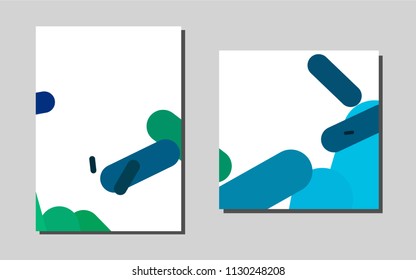 Light Blue, Greenvector template for landing pages. Web interface on abstract background with colorful gradient. Pattern for beautiful business cards, folders.