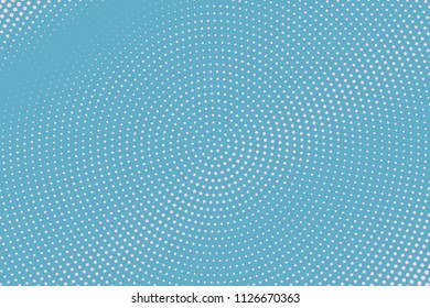 Light Blue halftone background. Digital gradient. Abstract backdrop with circles, point, dots. Dotted pattern. Futuristic panel Vector illustration