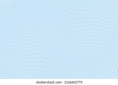 Light blue Halftone dotted background. Pop art style. Retro pattern with circles, dots, design element for web banners, posters, cards, Wallpaper, backdrops, sites.  Vector illustration