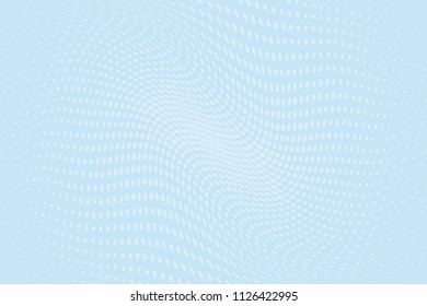 Light blue Halftone dotted background. Pop art style. Retro pattern with circles, dots, design element for web banners, posters, cards, Wallpaper, backdrops, sites.  Vector illustration