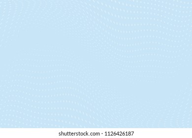 Light blue Halftone dotted background. Pop art style. Retro pattern with circles, dots, design element for web banners, posters, cards, Wallpaper, backdrops, sites.  Vector illustration