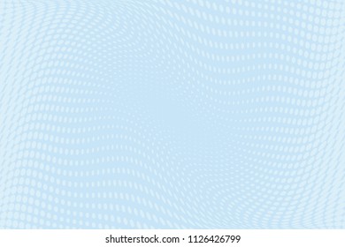 Light blue Halftone dotted background. Pop art style. Retro pattern with circles, dots, design element for web banners, posters, cards, Wallpaper, backdrops, sites.  Vector illustration