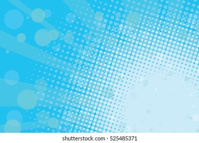 Light blue halftone retro background