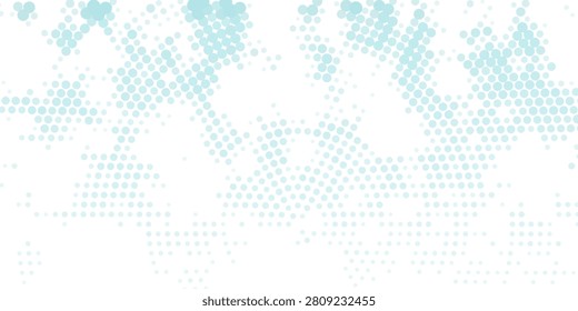 Light blue halftone world map formed from circular dots on a white background, offering an abstract, technology-inspired global backdrop ideal for presentations, websites, infographics, corporate design and marketing.