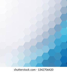 light blue hexagon background 