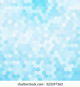 light blue hexagon background