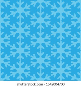 Light Blue ice flakes seamless blue background
