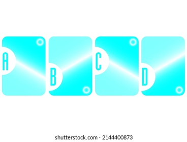 Light Blue Infographic Bullet and List Shape Design