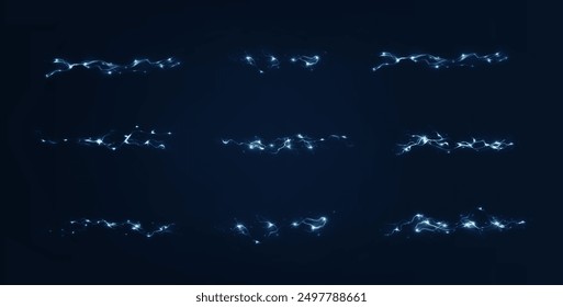 Light blue isolated vector lightning png. Realistic natural neon lightning effectThunderstorm. Strength Energy charge Thunder. Blitz Lightning Thunder Light Sparks Storm Flash	
