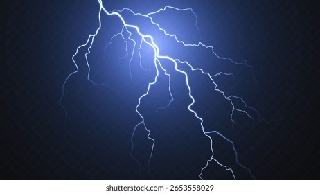 Vetor isolado azul claro png relâmpago. Realista natural neon efeito relâmpagoTrovoada. 19 de outubro de 2013 "Blitz Lightning Thunder Light Sparks Storm Flash Thunderstorm" .