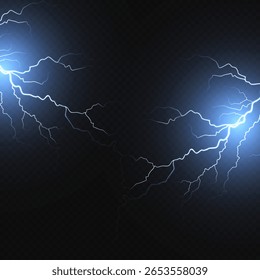 Vetor isolado azul claro png relâmpago. Realista natural neon efeito relâmpagoTrovoada. 19 de outubro de 2013 "Blitz Lightning Thunder Light Sparks Storm Flash Thunderstorm" .