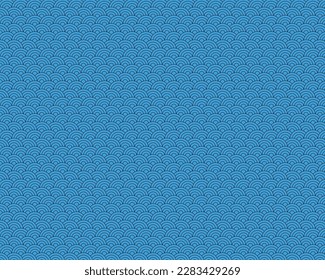 light blue japanese water pattern design 