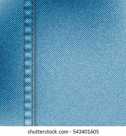 Light blue jeans texture. Denim background. Pattern can be used for wallpaper, pattern fills, web page background, surface textures. Denim texture