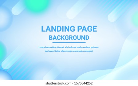 Light blue landing page background