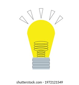 Light blue lighting can use for idea graphic design, part of background, or icon design for infographic and social post.