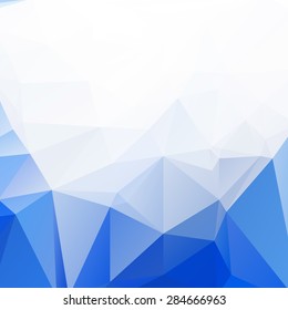 Light blue like wave color abstract geometric rumpled triangular low poly style vector illustration graphic background