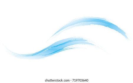 light blue line. brush.water.