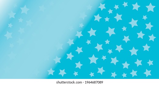 Light blue linear gradient with stars of different sizes