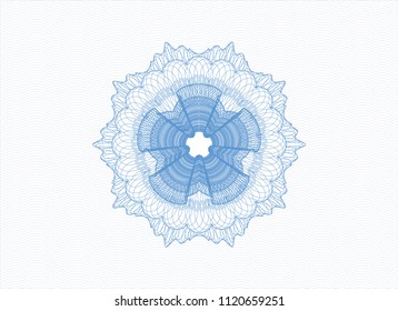 Light blue linear rosette