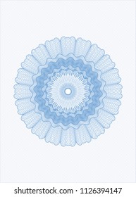 Light blue linear rosette