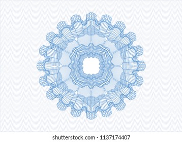 Light blue linear rosette
