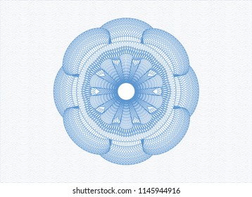 Light blue linear rosette