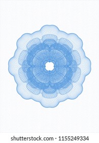 Light blue linear rosette