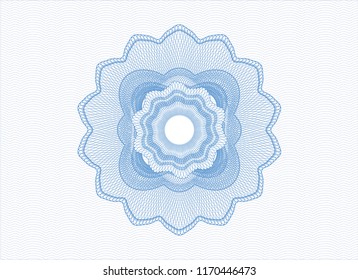 Light blue linear rosette