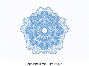 Light blue linear rosette