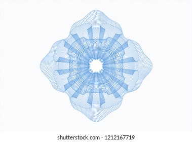 Light blue linear rosette