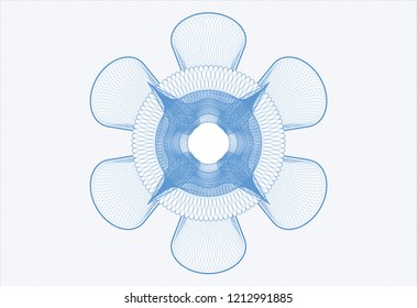 Light blue linear rosette