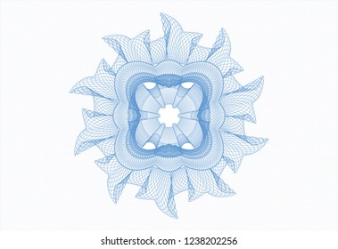 Light blue linear rosette