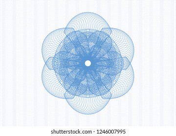 Light blue linear rosette