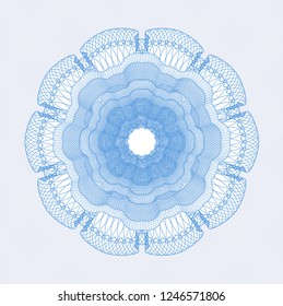 Light blue linear rosette