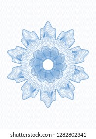 Light blue linear rosette