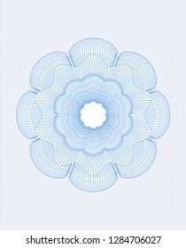 Light blue linear rosette