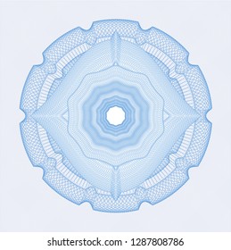 Light blue linear rosette