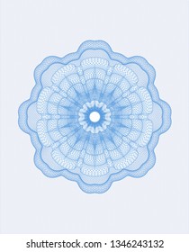 Light blue linear rosette