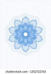 Light blue linear rosette