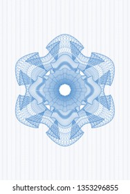 Light blue linear rosette