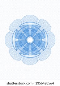 Light blue linear rosette