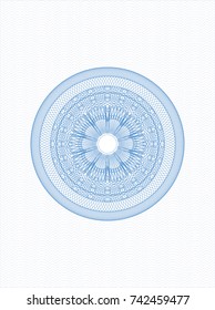 Light blue linear rosette