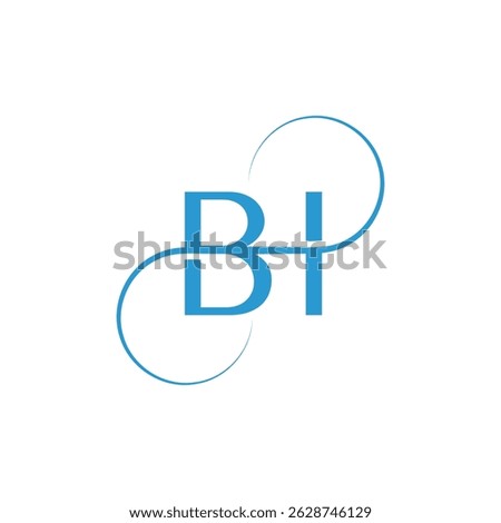 A light blue logo features the intertwined capital letters "B" and "H." A flowing, curved line elegantly wraps around both letters, creating a sense of connection and sophistication.