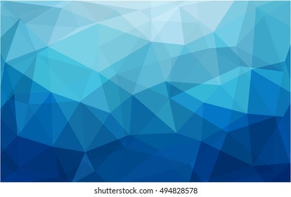 Light blue low poly background. Shining colored illustration in a brand-new style. Brand-new design for your business.